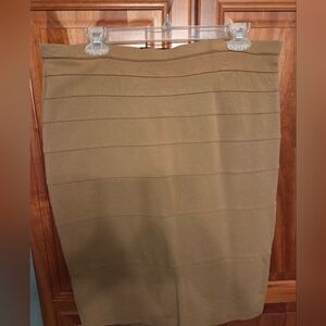 Thalian Classic Brown Pencil Skirt